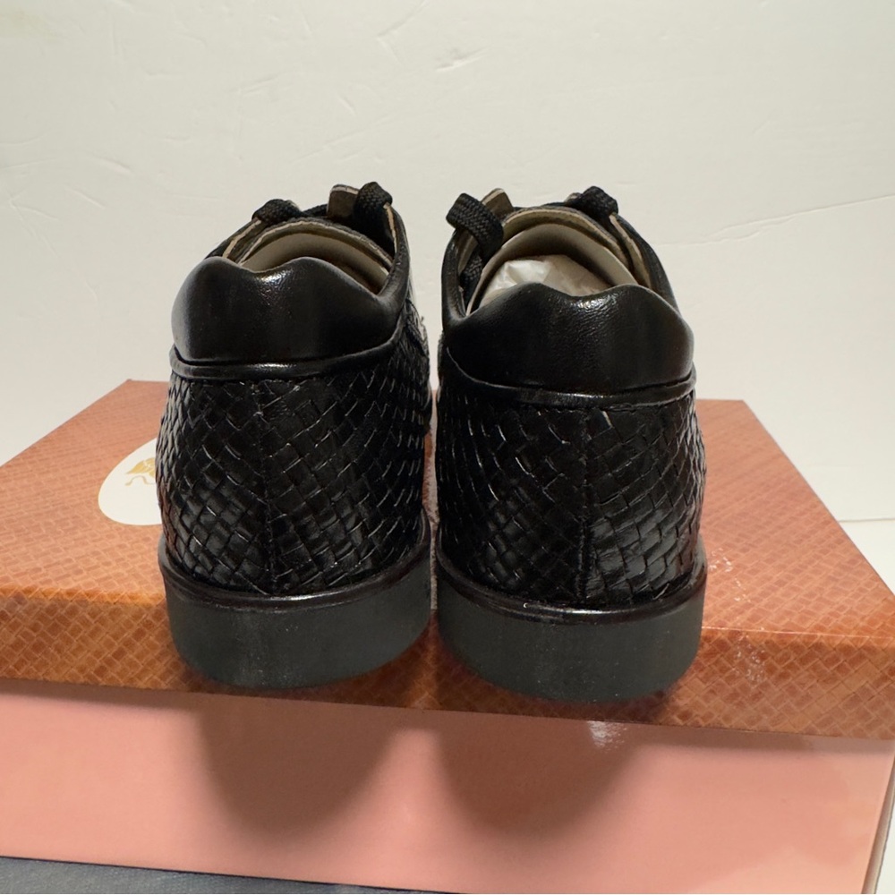 AEROGREEN Linate Black Patent Woven Golf Shoes RT 1100 Womens - Picture 5 of 9